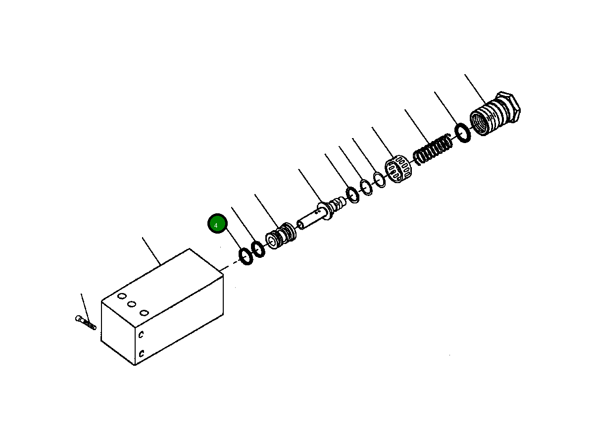 Кольцо уплотнительное (O-Ring) 1241 570 H1 Komatsu