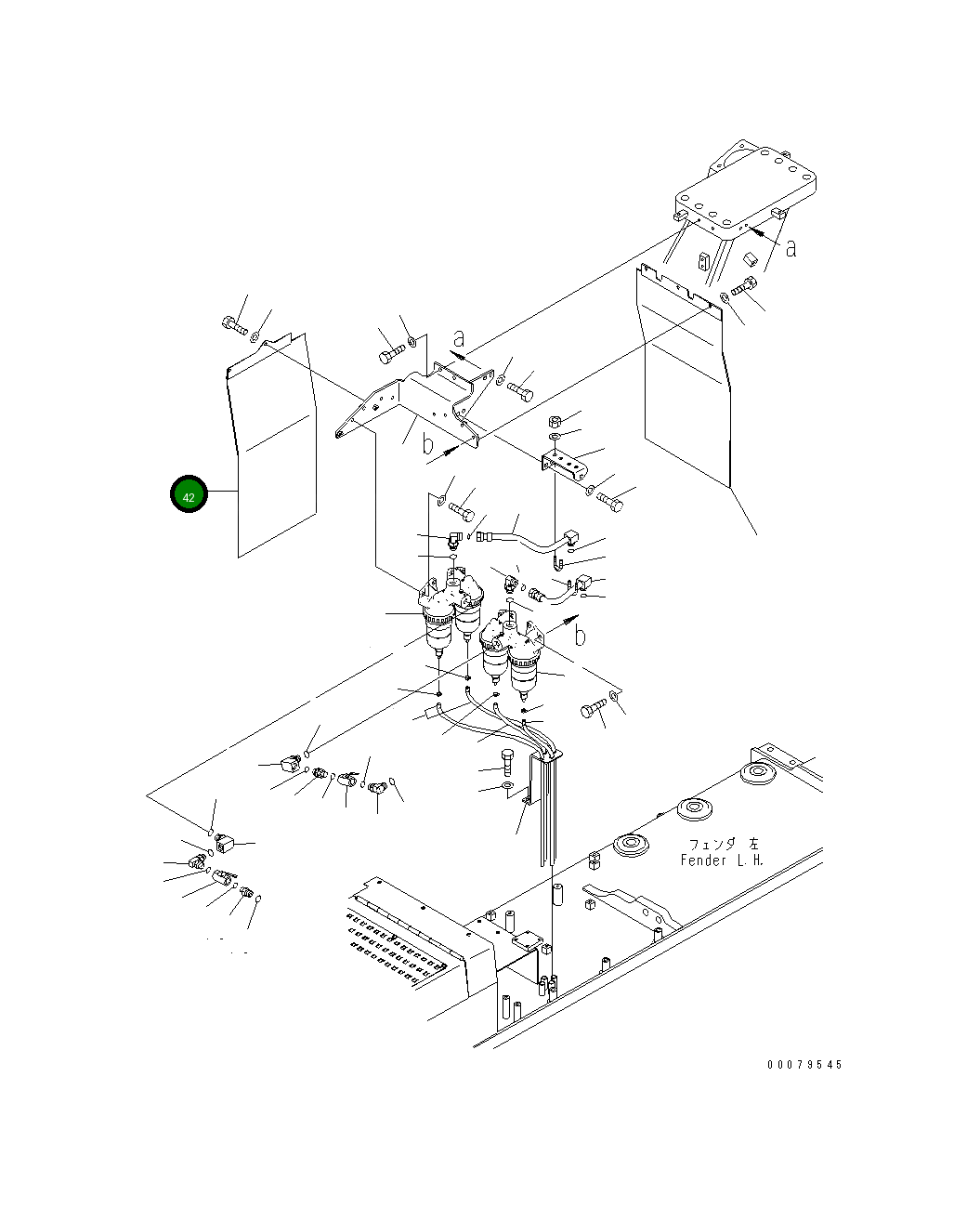 Крышка 198-04-65571  Komatsu