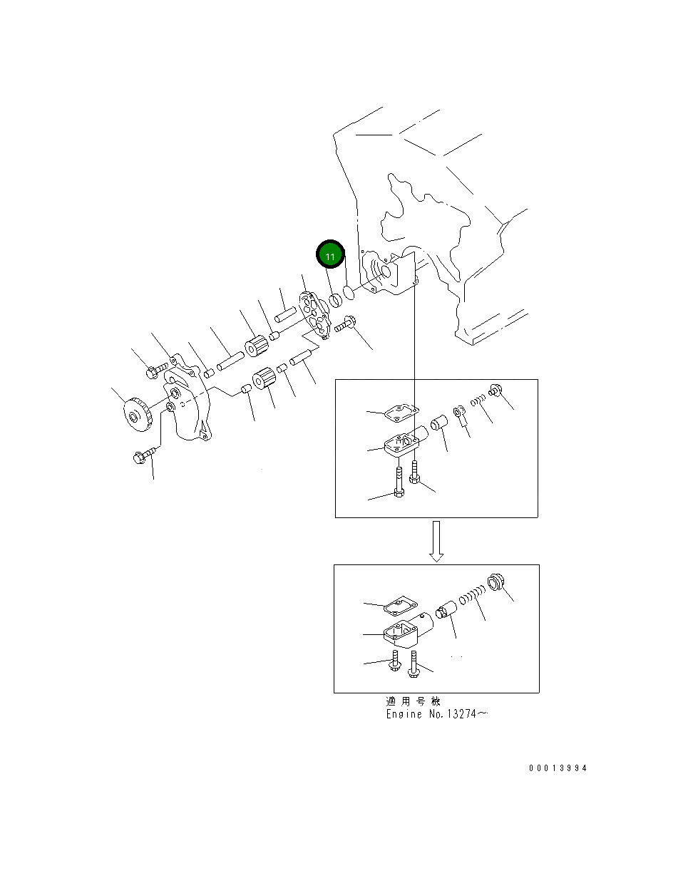 Кольцо 6215-51-1550 Komatsu