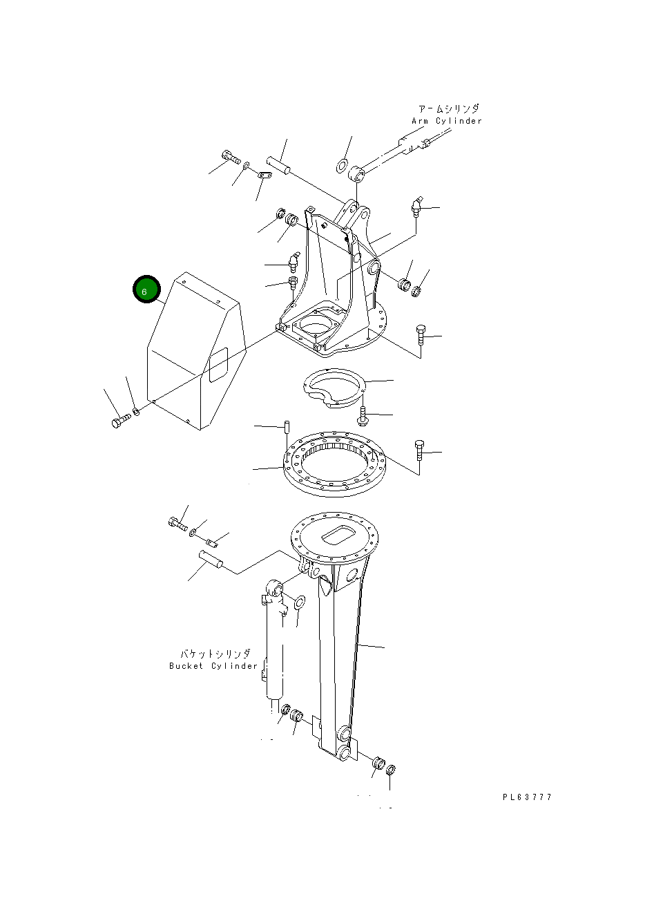 Крышка 20W-70-28230  Komatsu