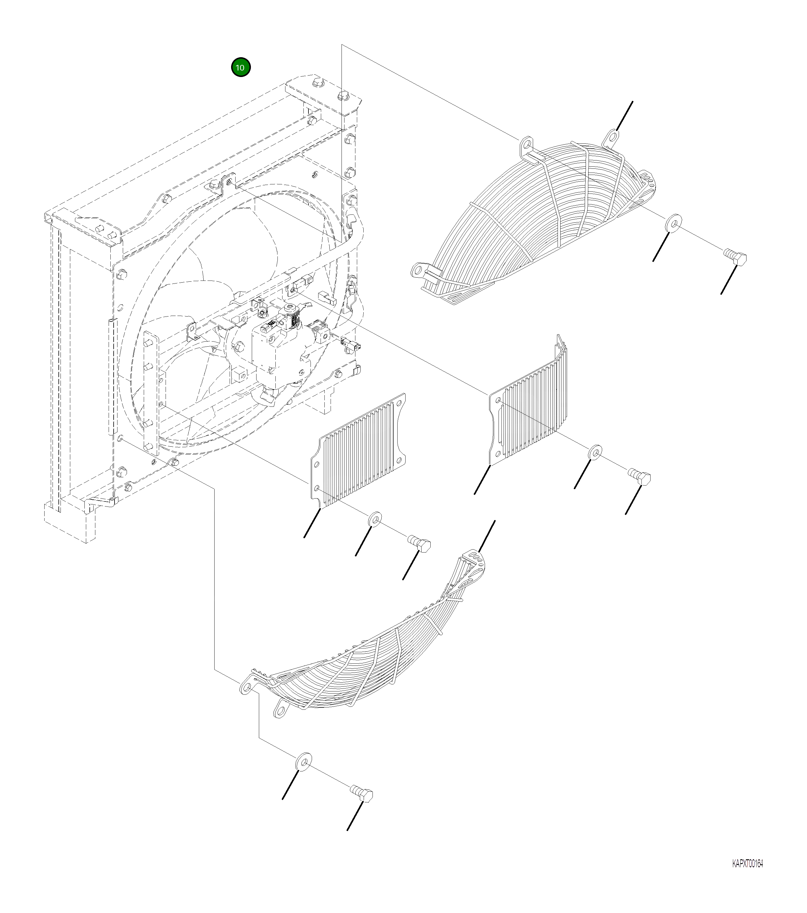 Крышка 4A1-03-22321 Komatsu