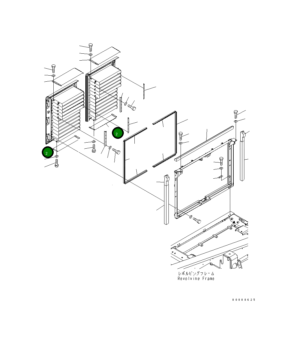 Крышка 21M-54-18590 Komatsu