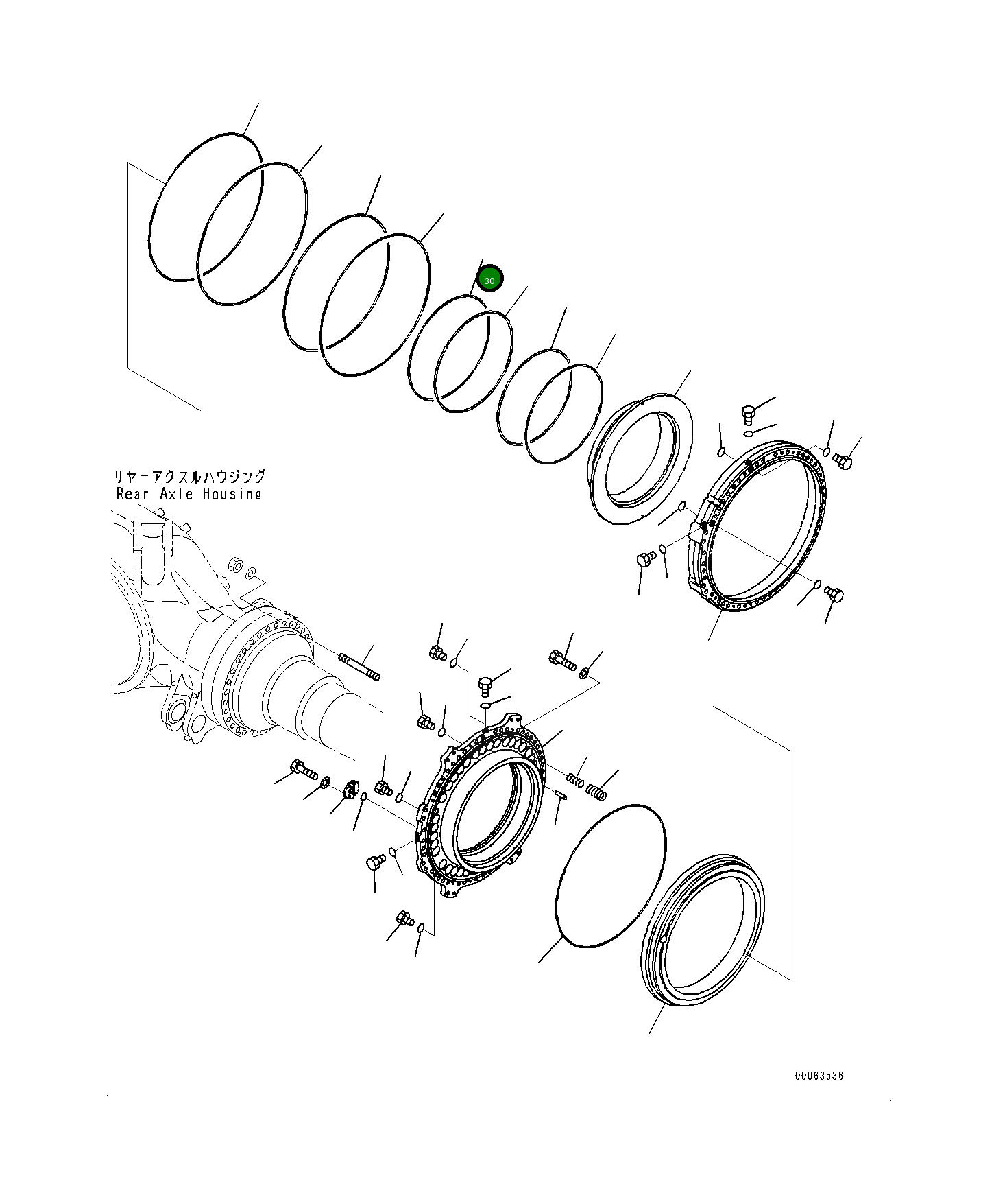 Кольцо 561-33-71450 Komatsu