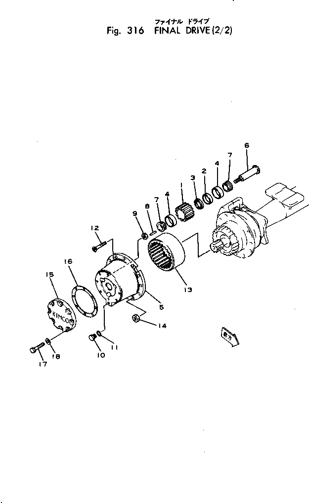 Болт 381-982182-1 Komatsu