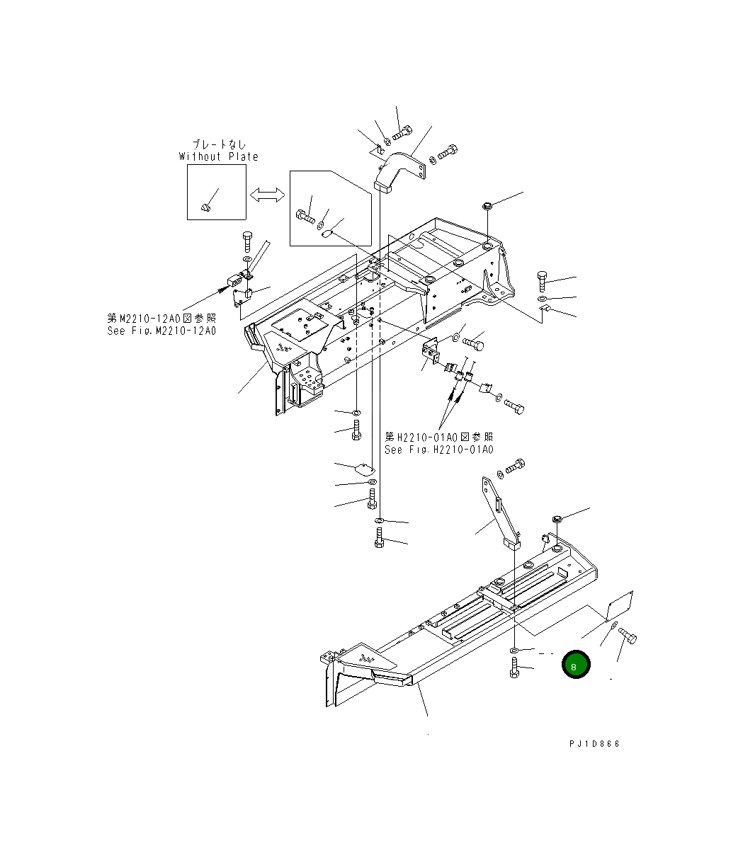 Крышка 17A-54-13191  Komatsu