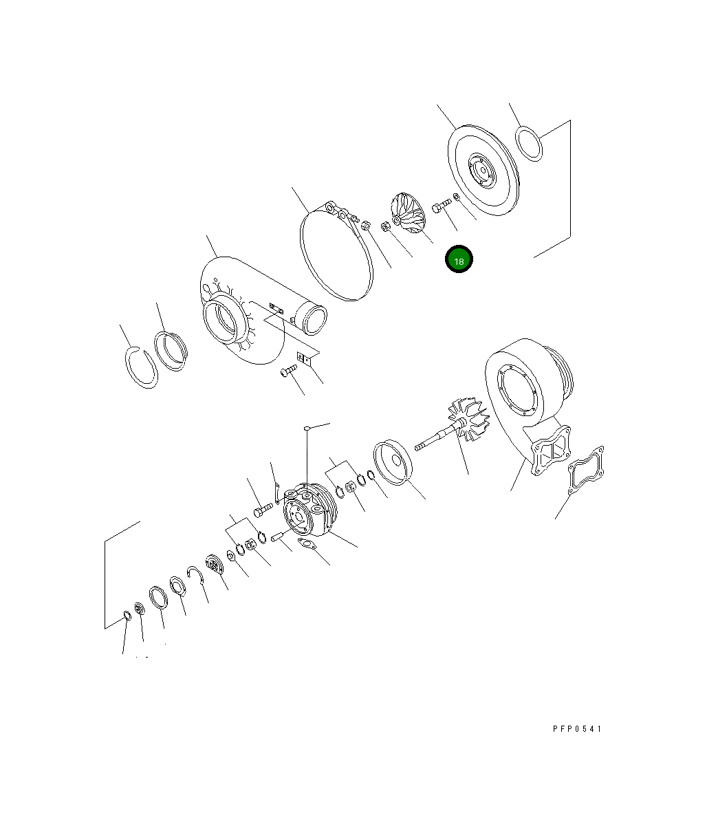 Болт CU3525073 Komatsu