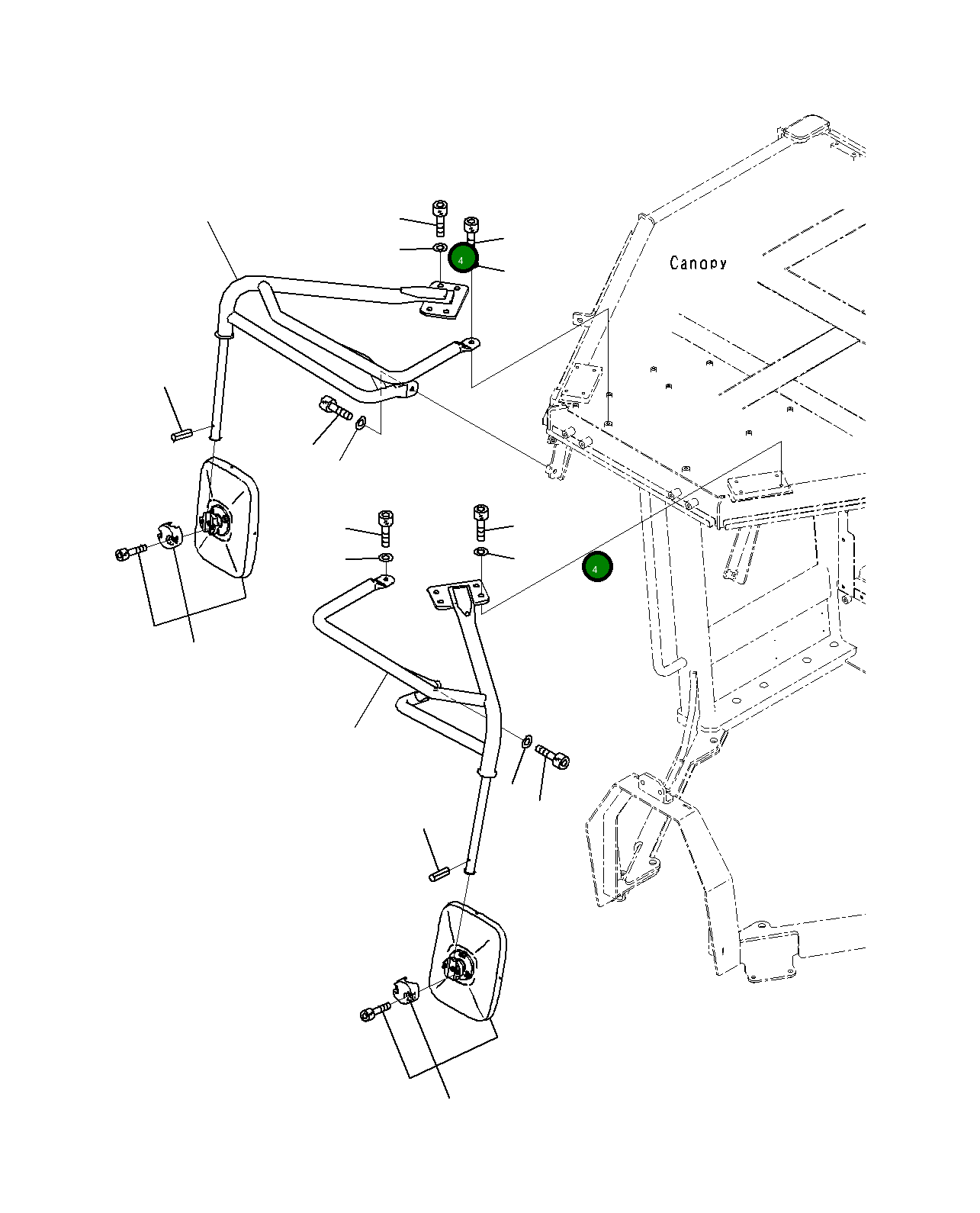 Болт 01252-B1025 Komatsu