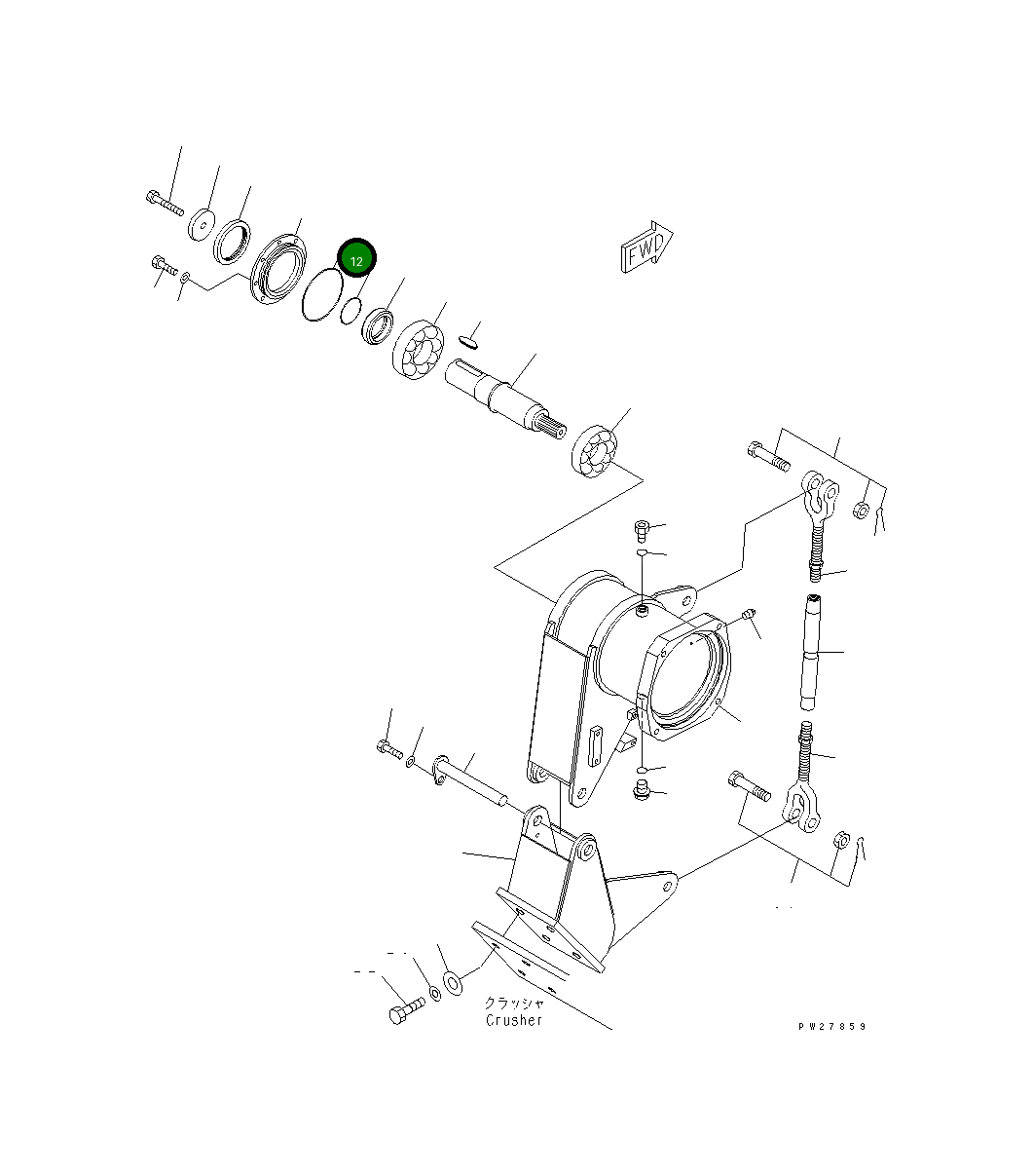Кольцо уплотнительное (O-Ring) 07000-E5170 Komatsu