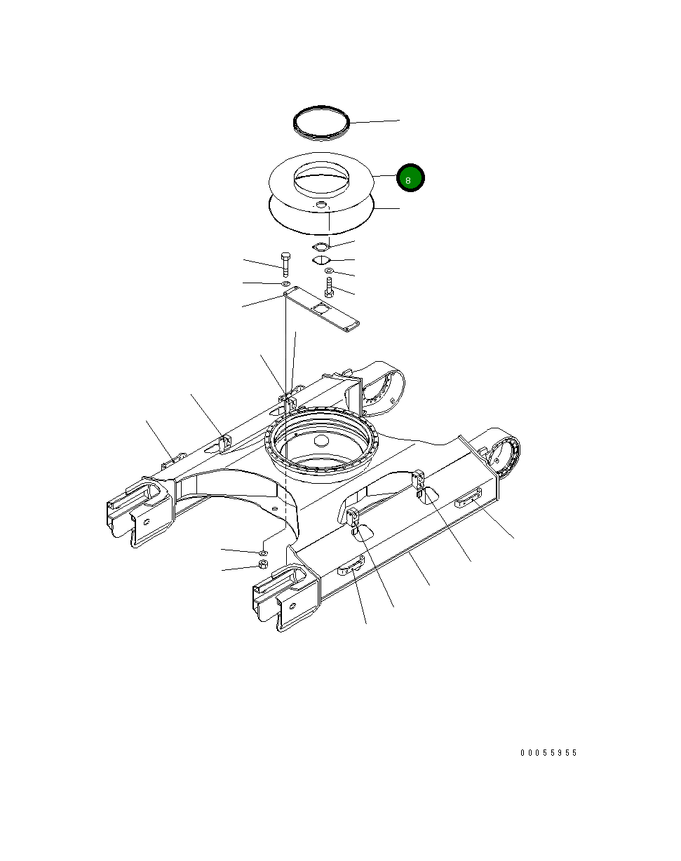 Крышка 21K-30-71141 Komatsu