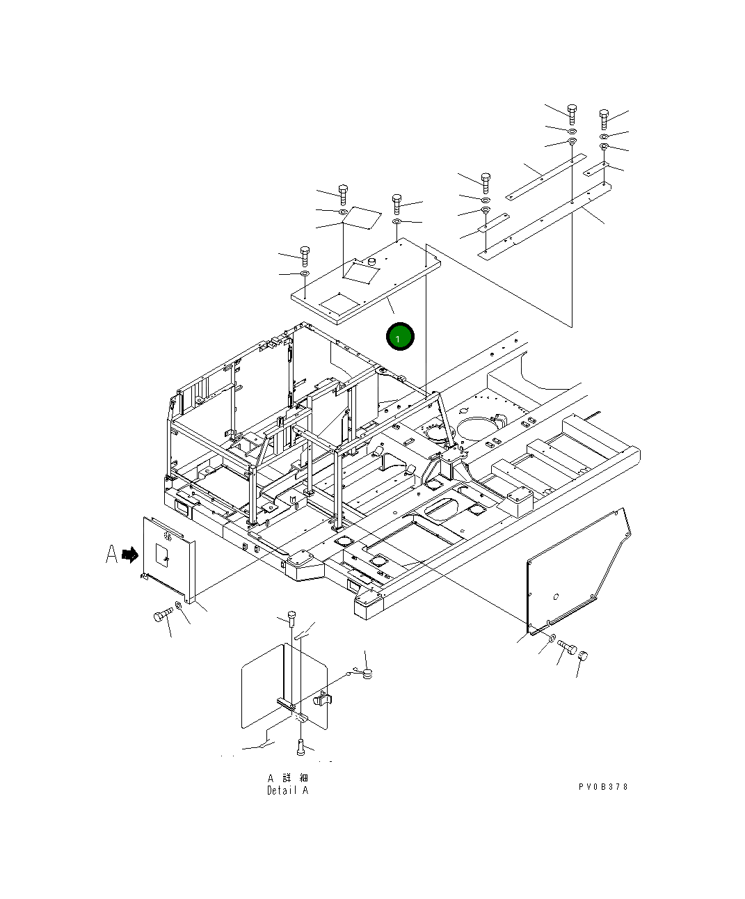 Крышка 14S-54-12180 Komatsu