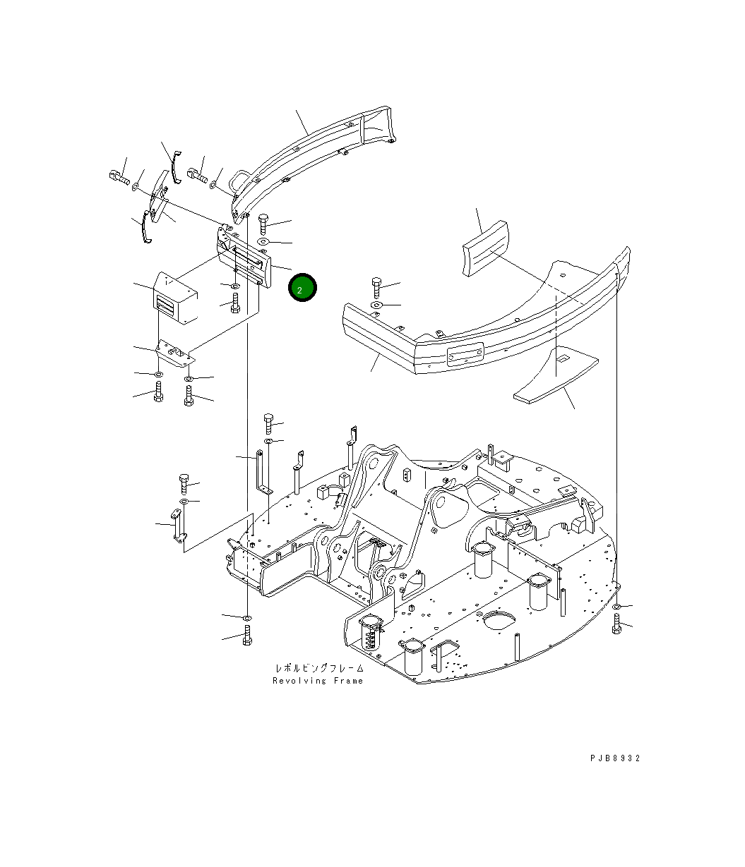 Крышка 22U-54-12961 Komatsu