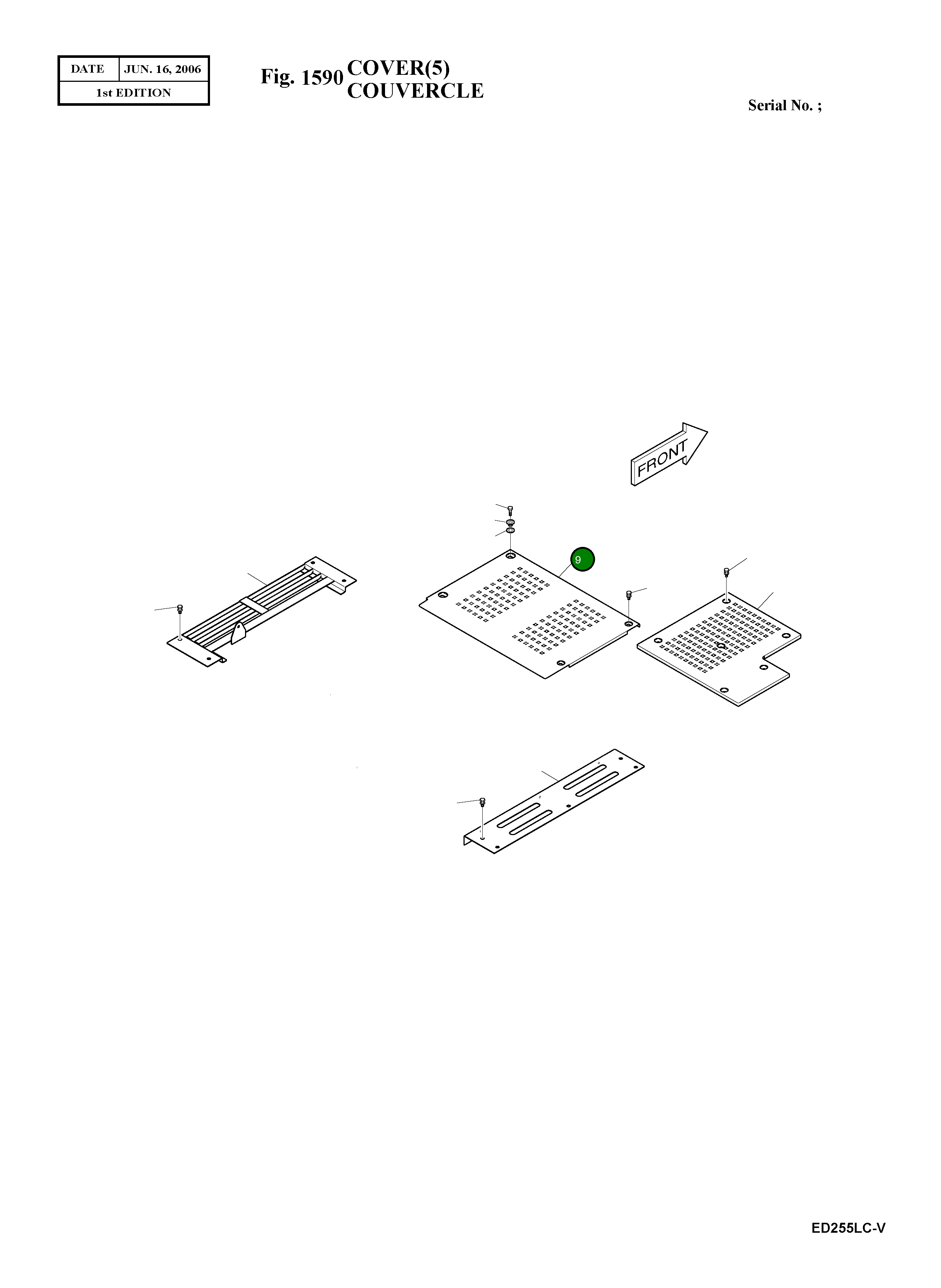 Крышка 621-02015A Komatsu
