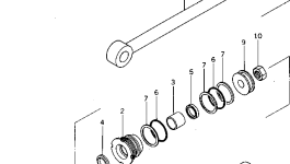 Поршень YM933123-73900 Komatsu