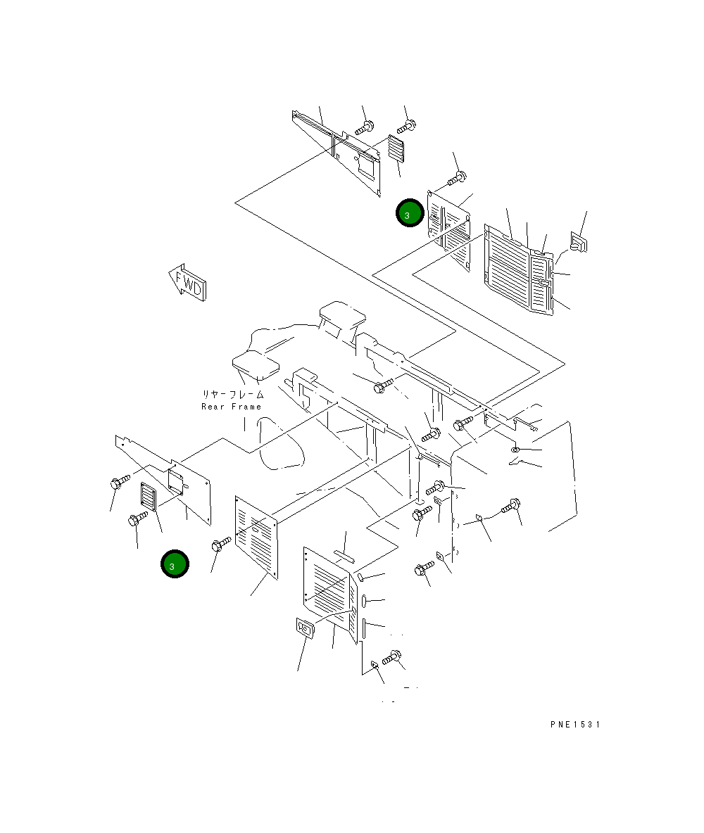 Крышка 426-54-15761 Komatsu