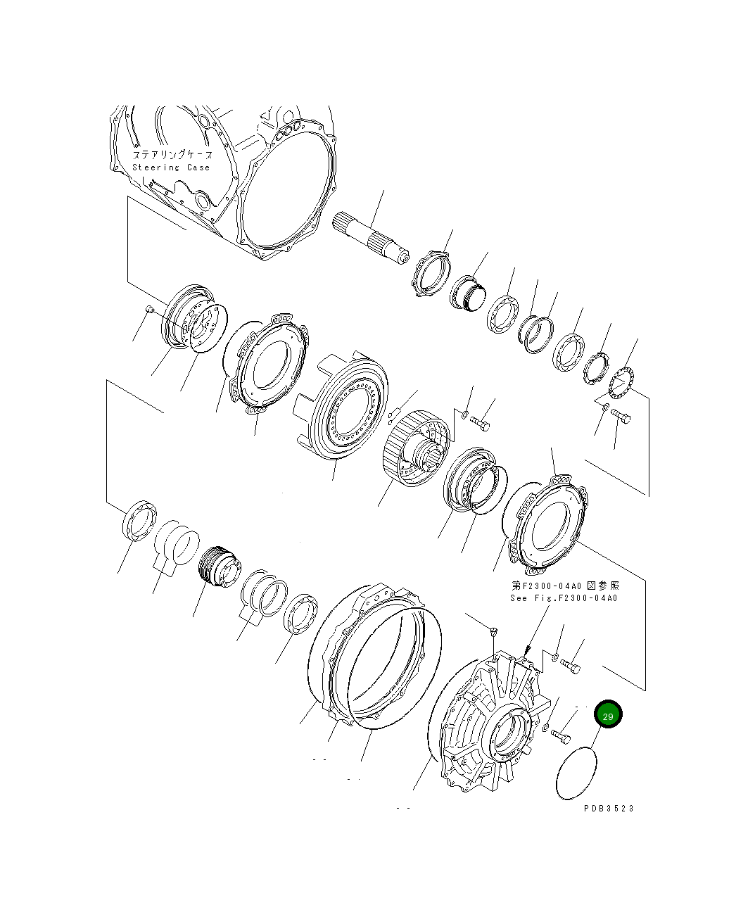 Кольцо уплотнительное (O-Ring) 195-09-18350 Komatsu