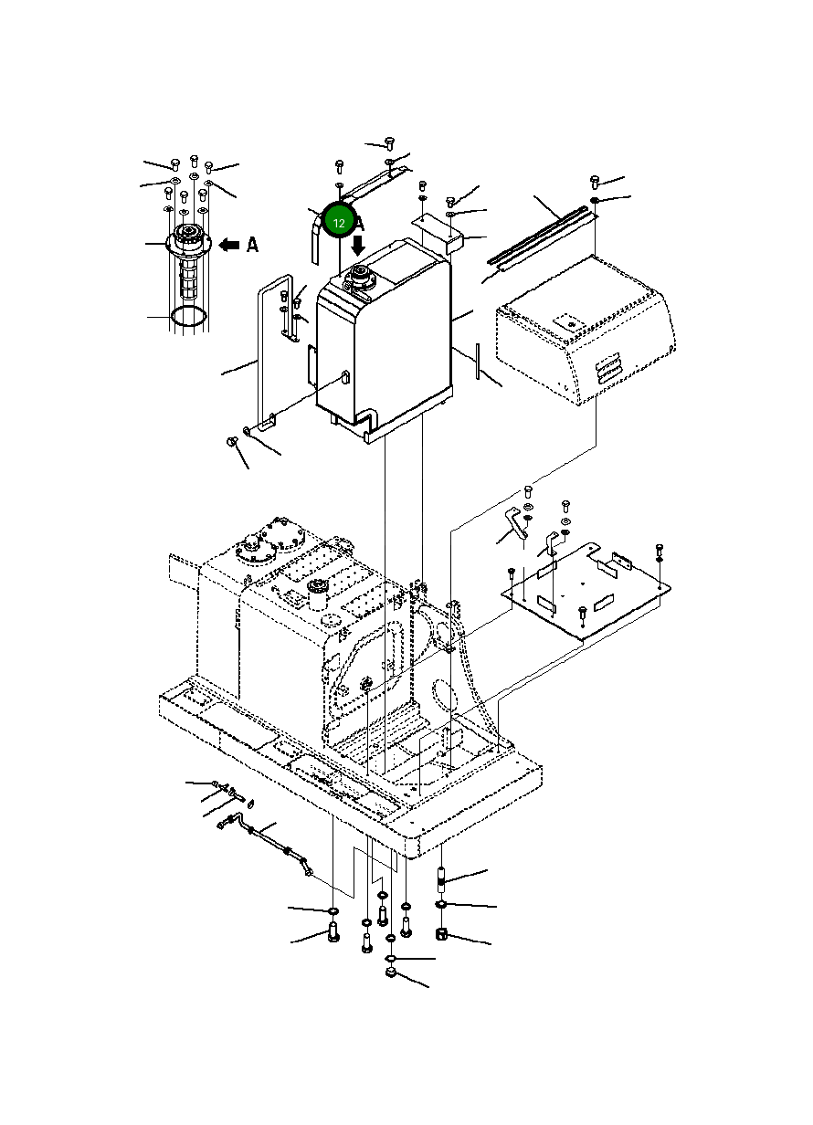 Крышка 20Y-958-B570 Komatsu