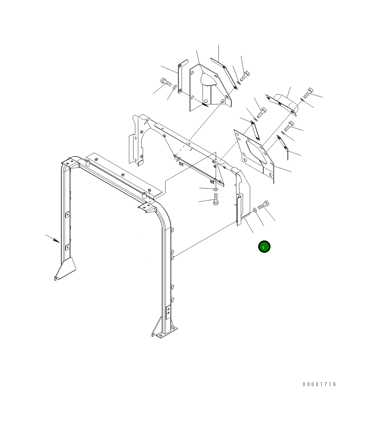 Крышка 421-54-43430  Komatsu