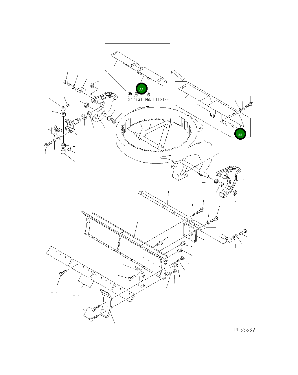 Крышка 234-70-33313 Komatsu