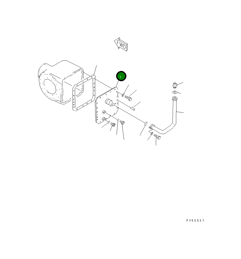 Крышка 23B-22-11410 Komatsu