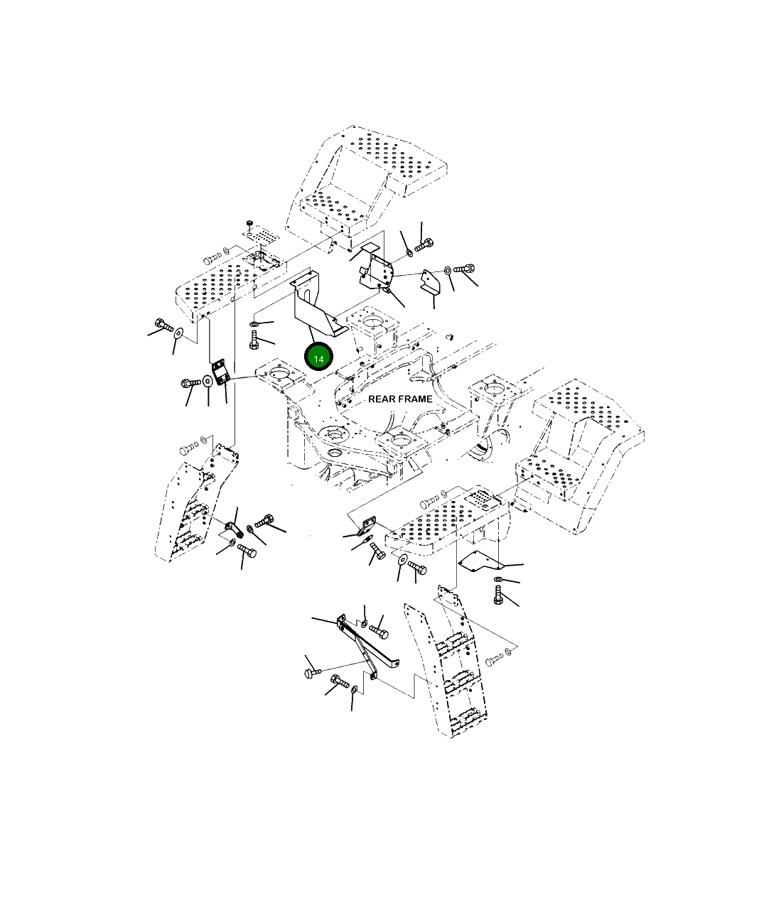 Крышка 421-54-44590  Komatsu
