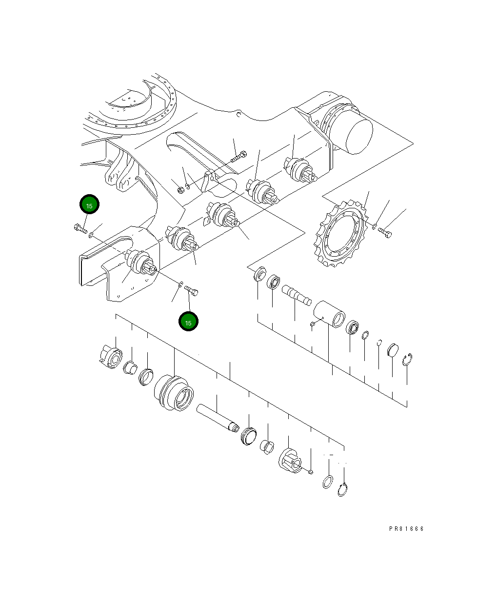 Болт YM26116-200402 Komatsu