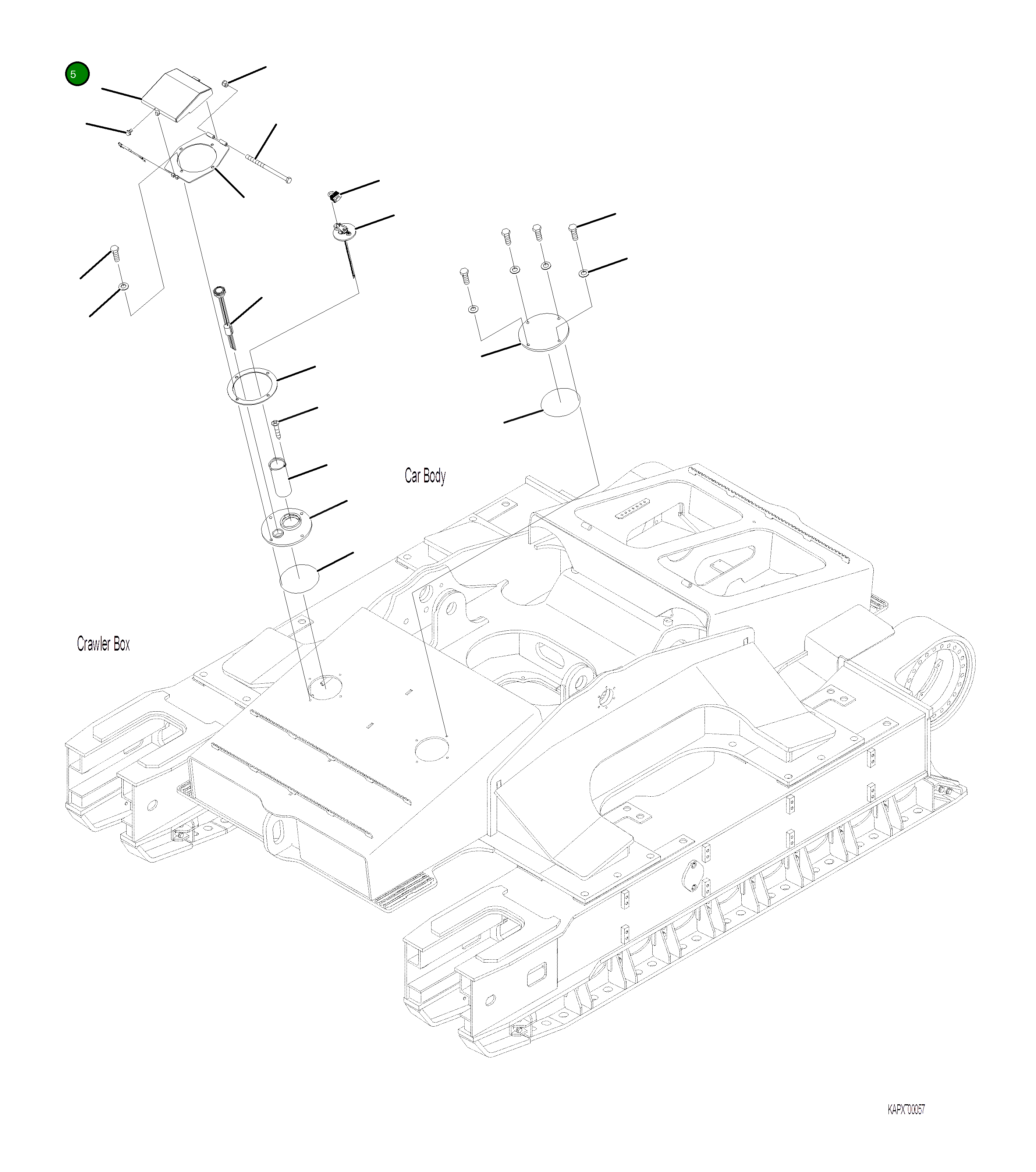 Крышка 4A1-04-10181 Komatsu