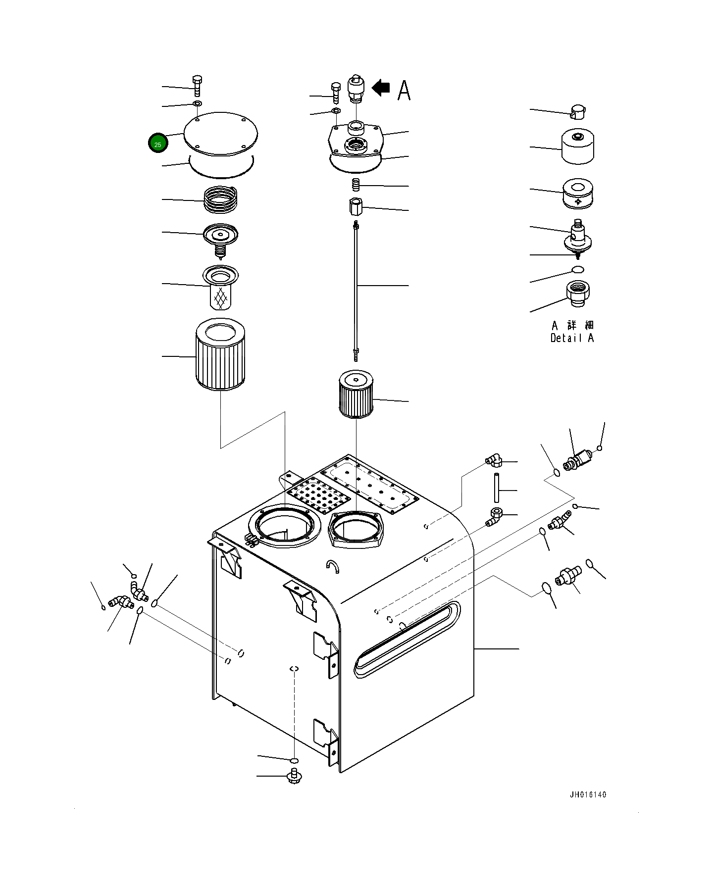 Крышка 208-60-21160 Komatsu