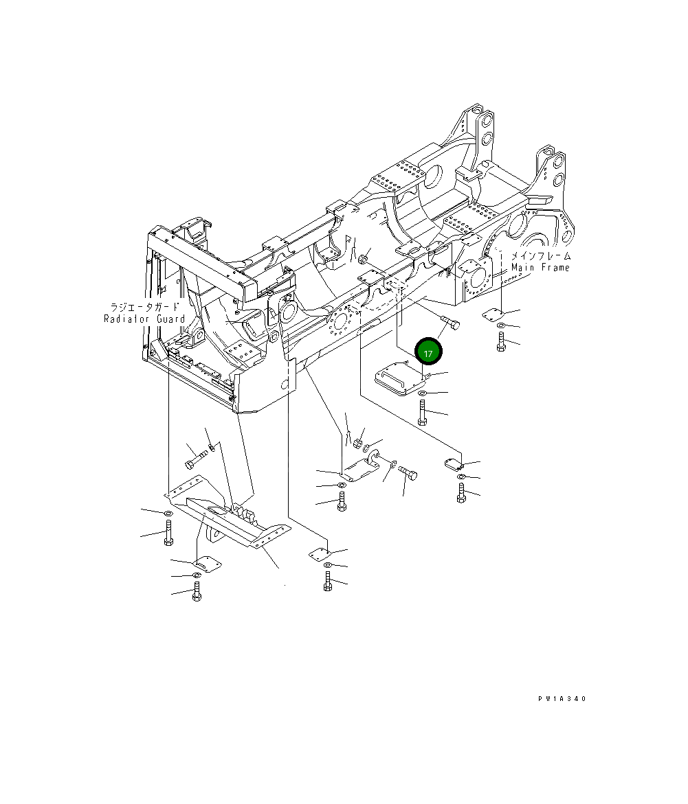 Болт 01013-52000 Komatsu