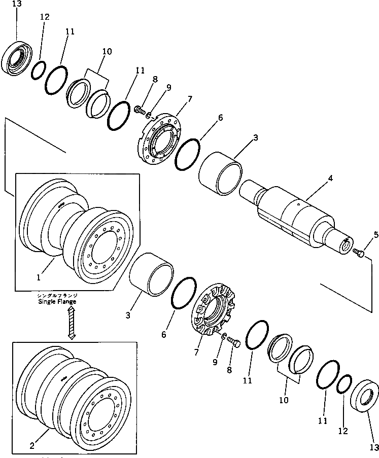 Кольцо 195-30-36181  Komatsu