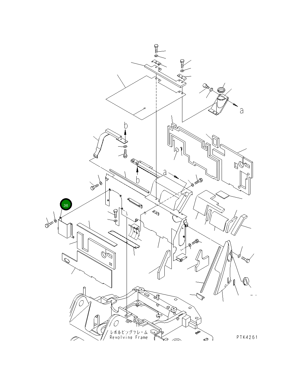 Крышка 21Y-54-17560 Komatsu