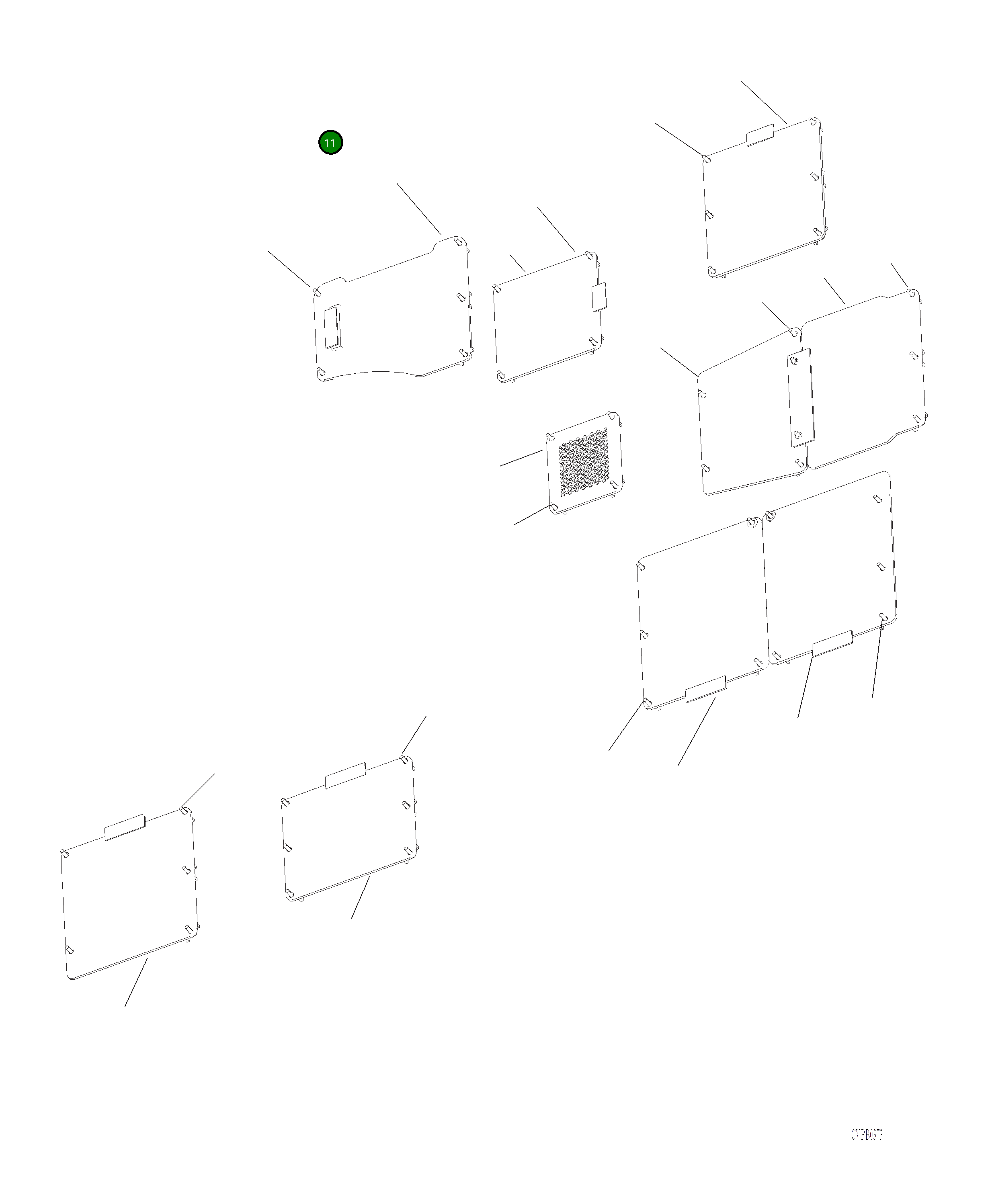 Крышка 206-54-A2490  Komatsu