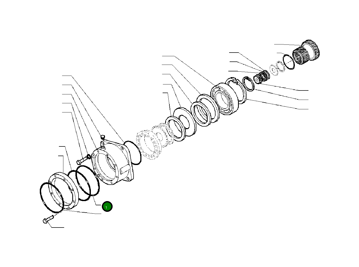 Кольцо уплотнительное (O-Ring) 20G-22-31510 Komatsu