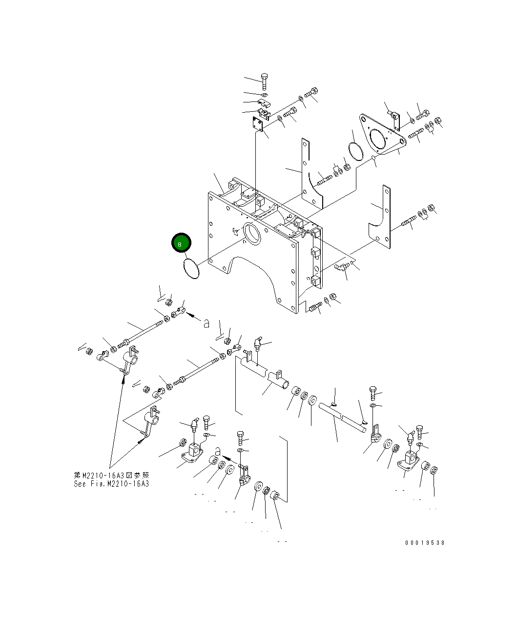 Кольцо уплотнительное (O-Ring) 07000-55185 Komatsu