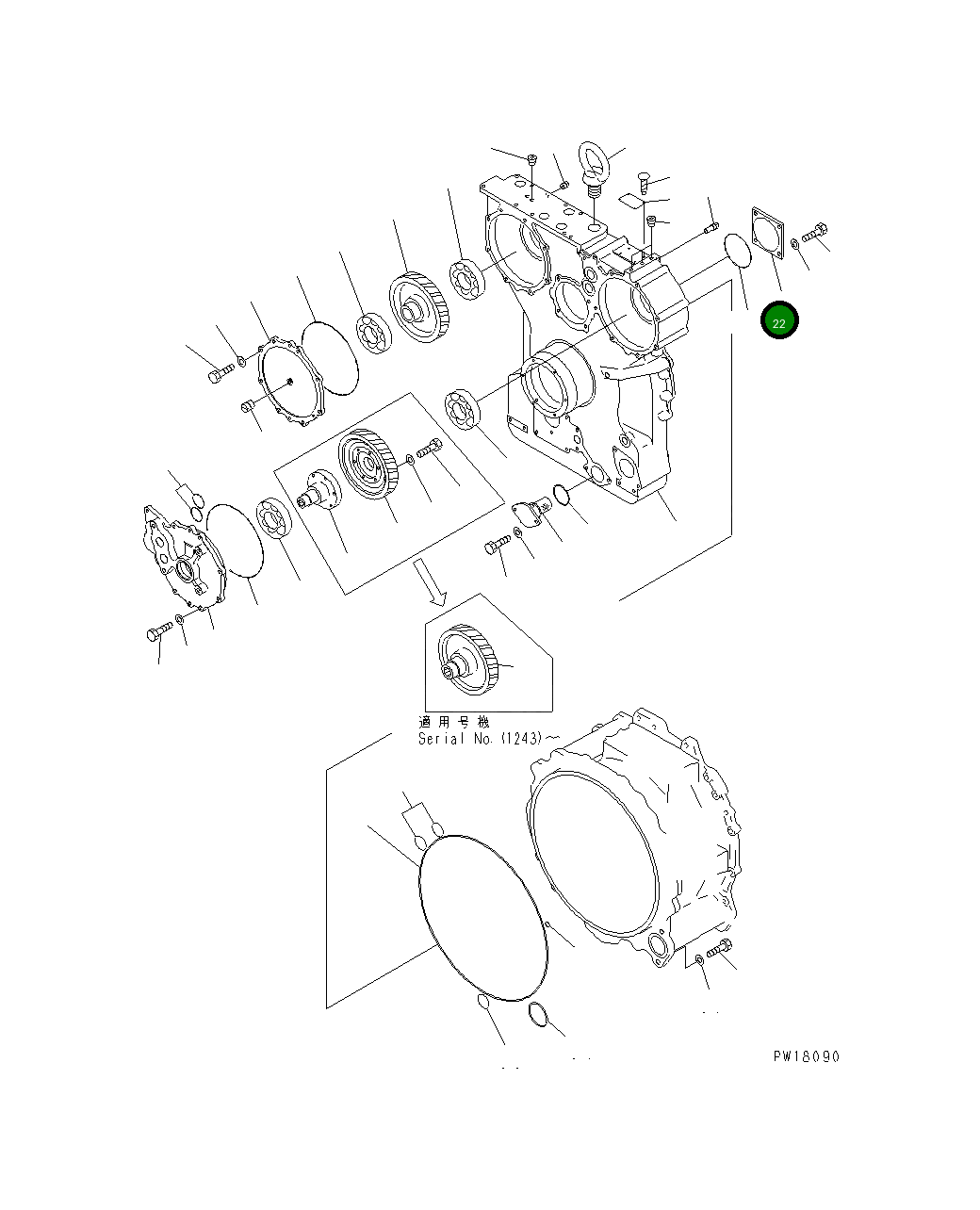 Крышка 711-60-14470 Komatsu