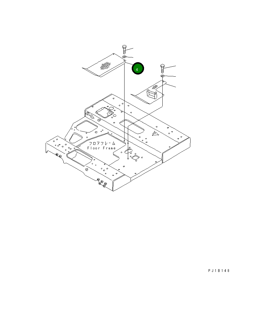 Крышка 176-54-45131 Komatsu