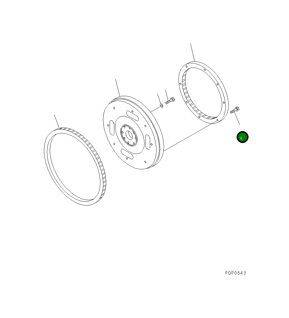 Болт 6735-31-4230 Komatsu