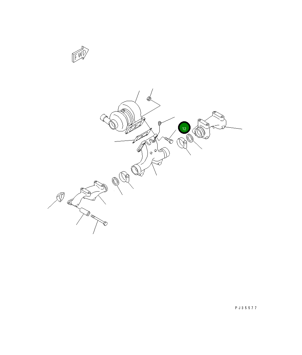 Болт 01050-61045 Komatsu
