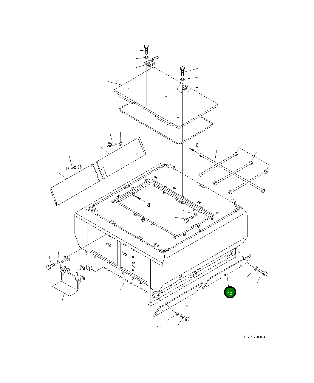Крышка 277-70-51221 Komatsu