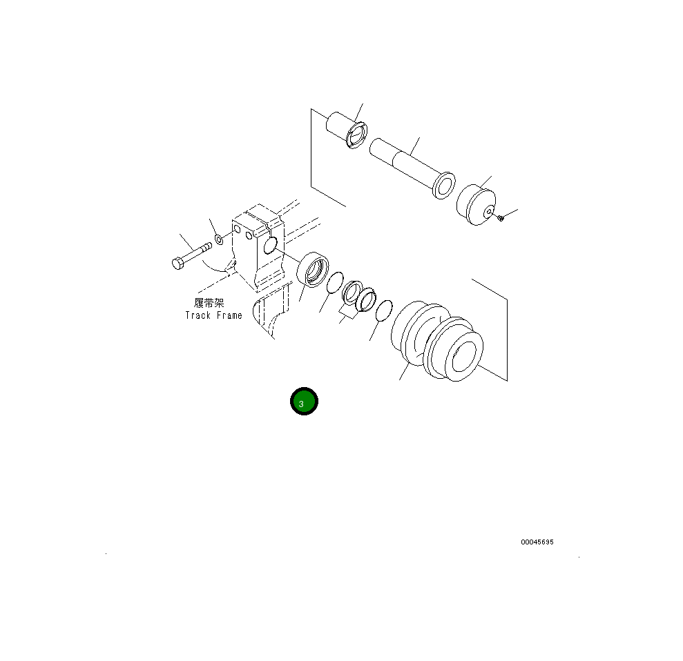 Кольцо 20Y-30-43230 Komatsu
