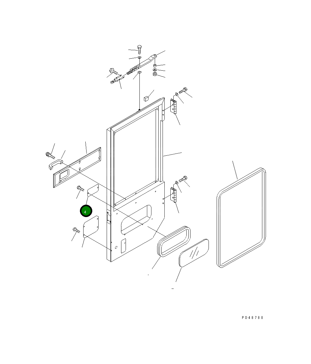 Крышка 418-923-2710 Komatsu