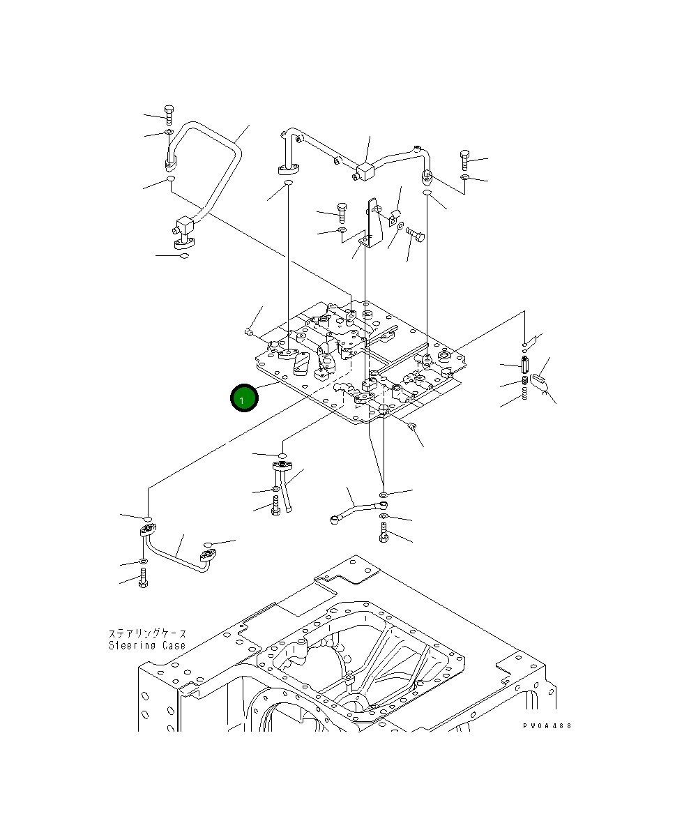 Крышка 134-22-66111 Komatsu