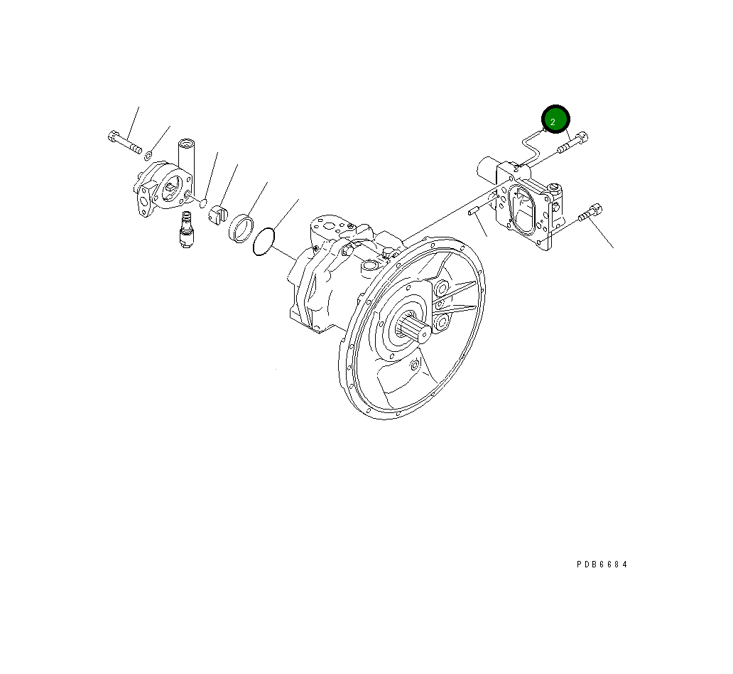 Болт 01252-61065  Komatsu