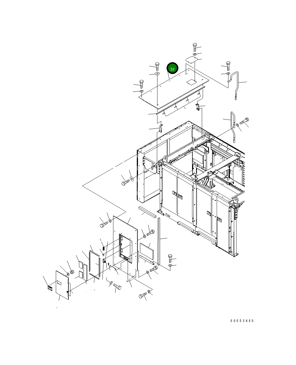 Крышка 21T-54-32341 Komatsu