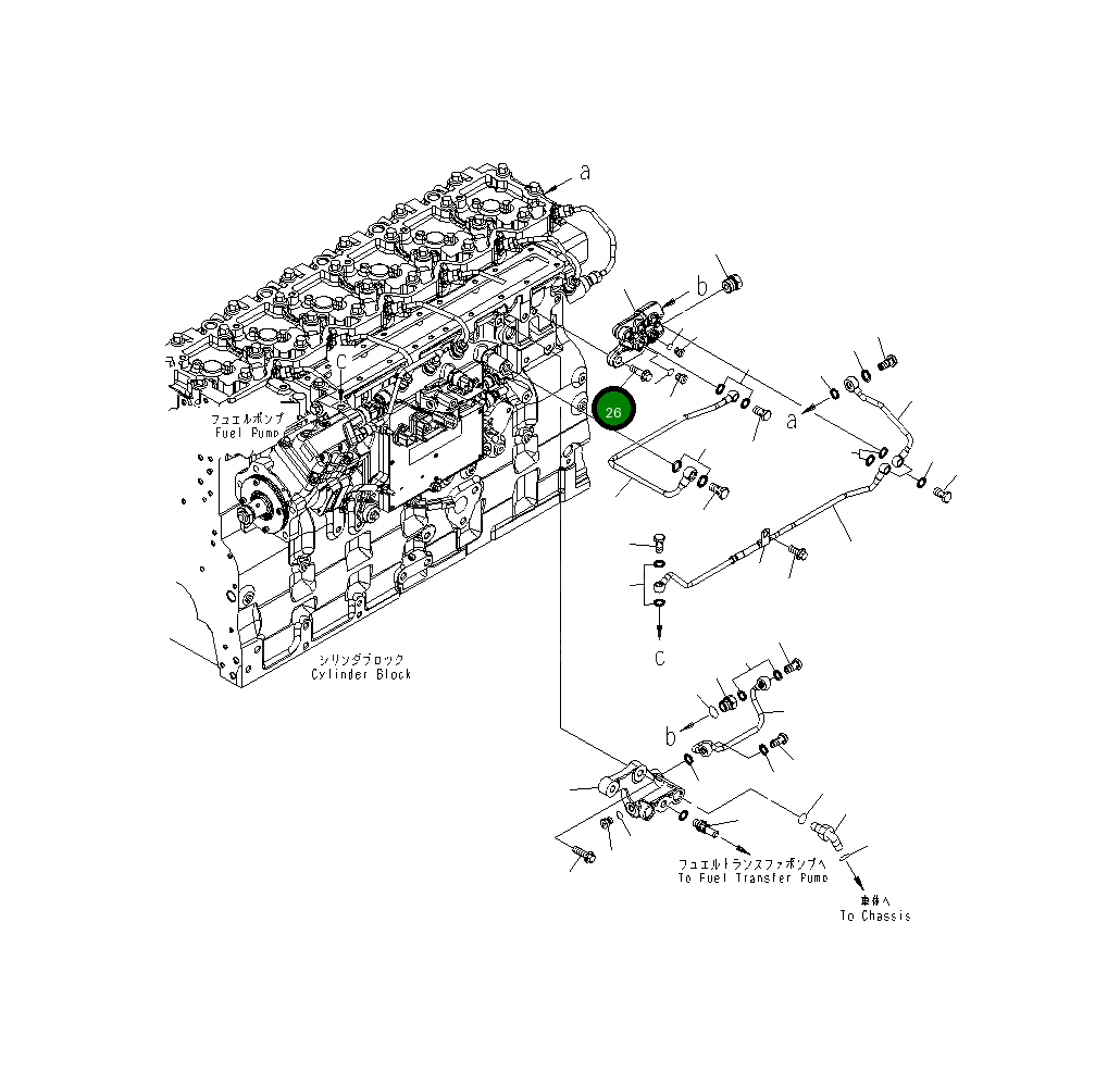 Болт 6216-74-6190 Komatsu