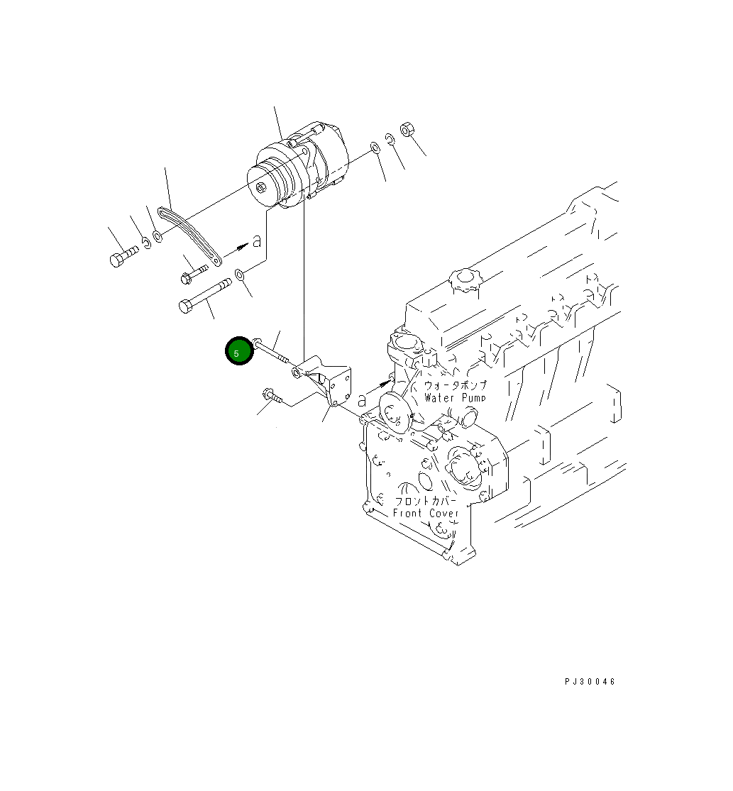 Болт 6112-21-6580 Komatsu