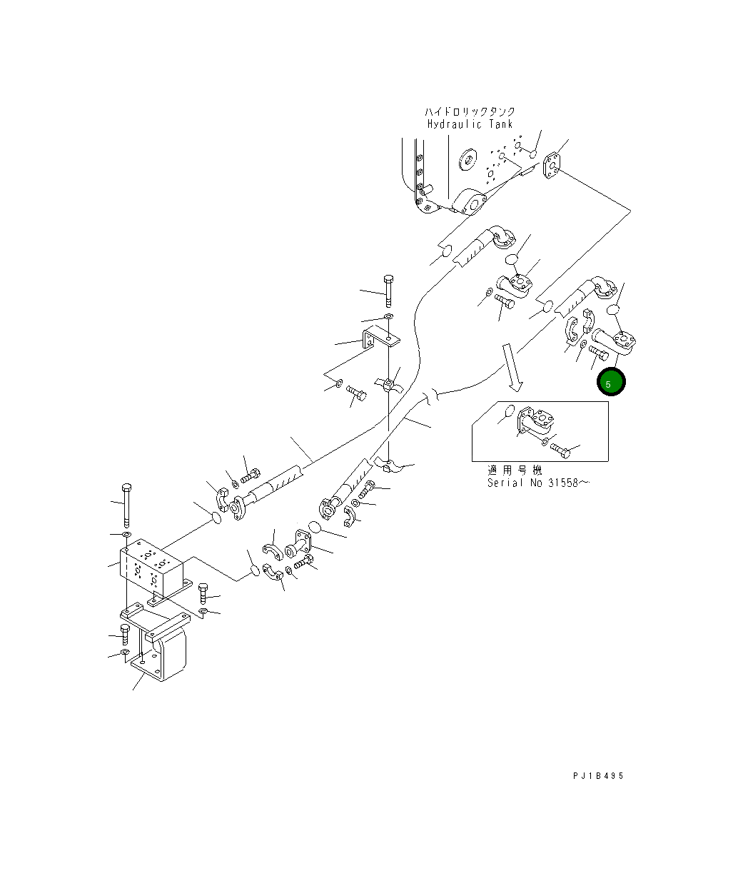 Болт 07372-01035 Komatsu