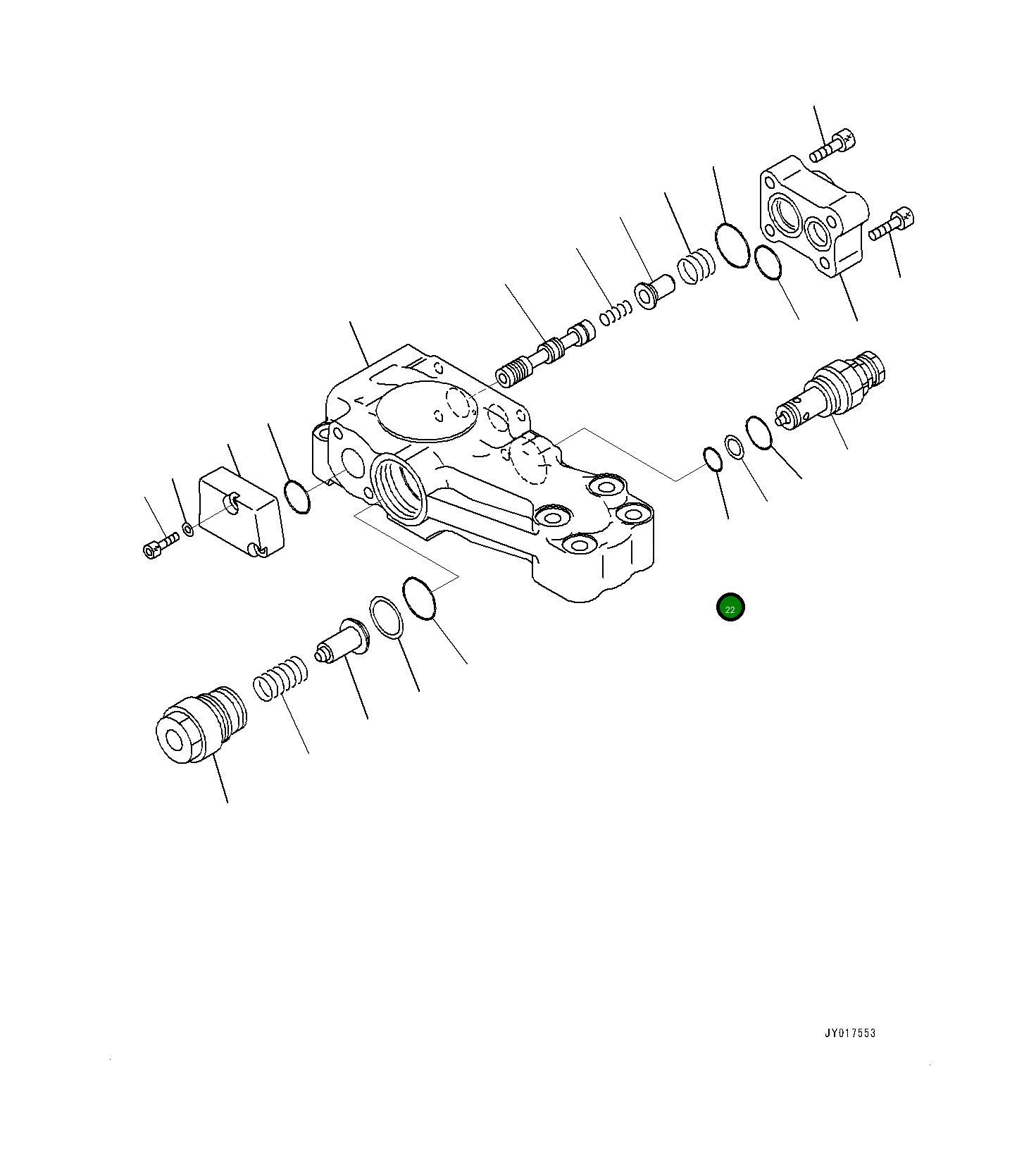 Кольцо уплотнительное (O-Ring) 7002211410  Komatsu