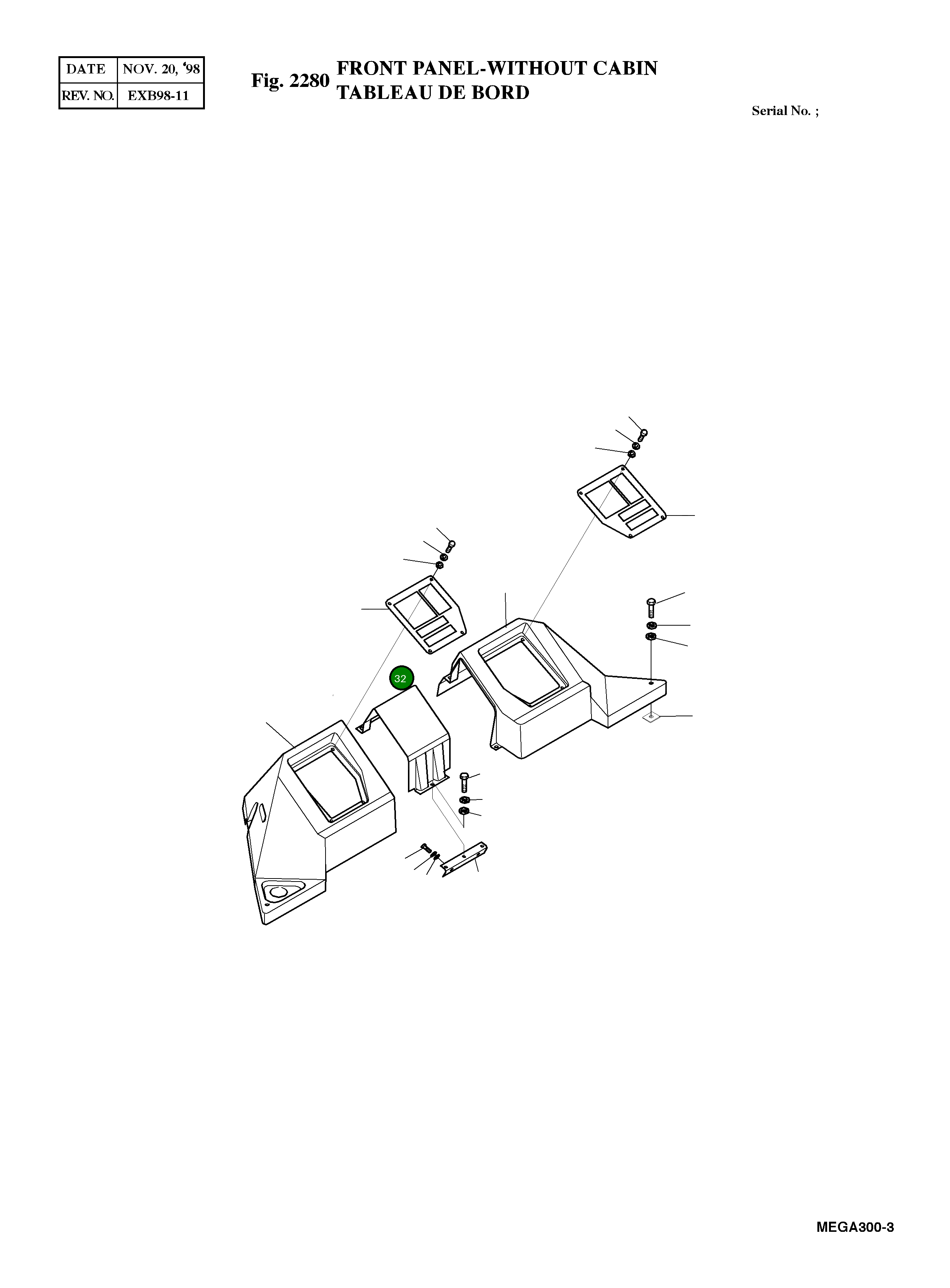 Крышка 4627-1127 Komatsu