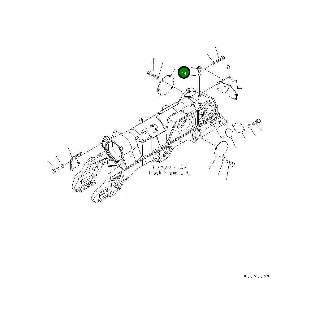 Крышка 198-50-51461 Komatsu