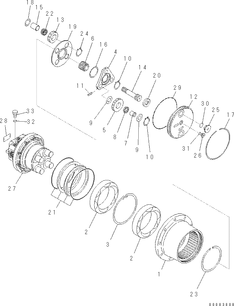 Кольцо FUFZD-8090-110  Komatsu
